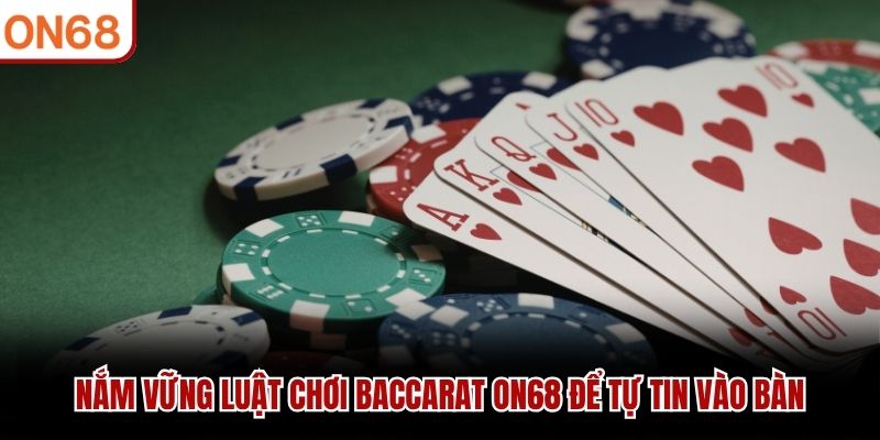 Nắm vững luật chơi Baccarat ON68 để tự tin vào bàn