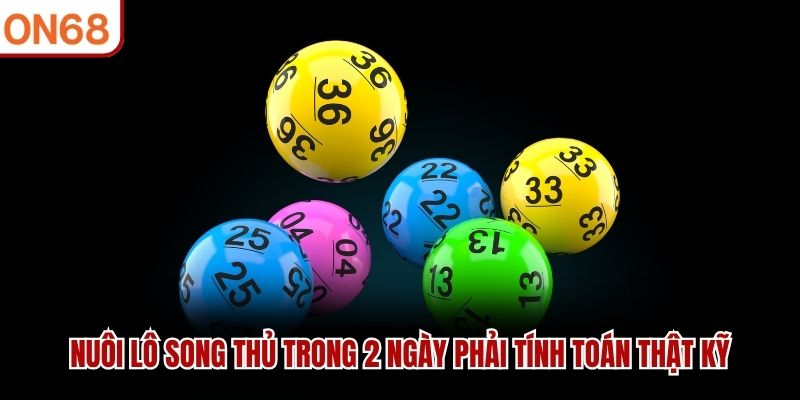 Nuôi lô song thủ trong 2 ngày phải tính toán thật kỹ